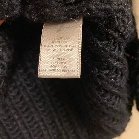 7 for all Mankind Navy Blue Cowl Neck Sweater - Picture 2 of 7